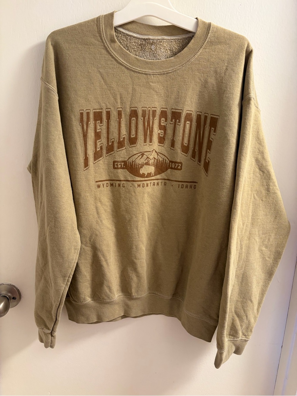 Yellowstone Logo Crewneck Sweatshirt - brown